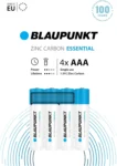 4 Piles BLAUPUNKT Zinc Carbon AA 1.5V - Lot de 4