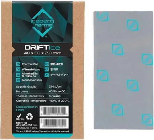 Pad Thermique Iceberg Thermal DRIFTIce 80×40×2 mm - 13 W/mK