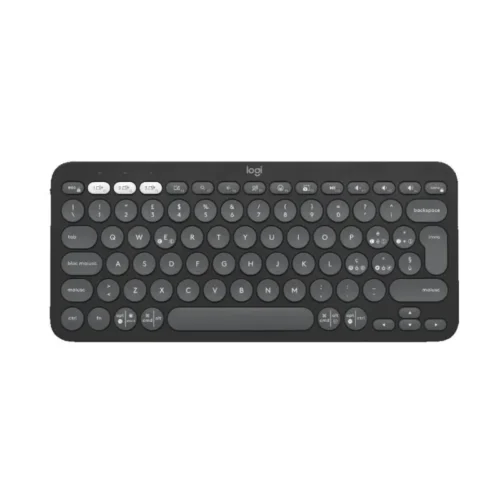 Clavier Sans Fil Logitech Pebble Keys 2 K380s - Bluetooth - AZERTY - Multi-Appareils - Graphite