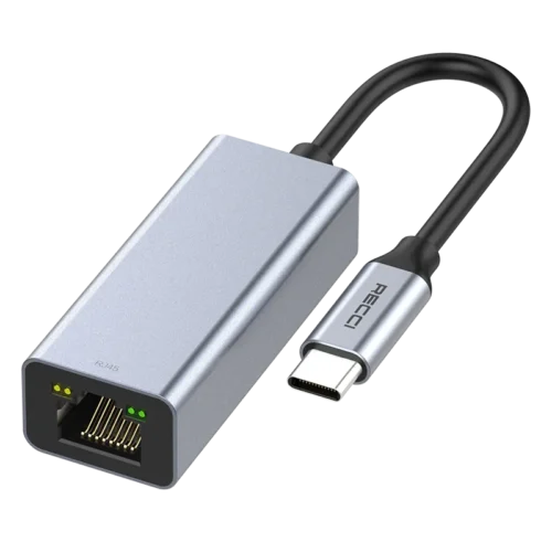 Adaptateur USB-C vers RJ45 RECCI RH10 en Aluminium
