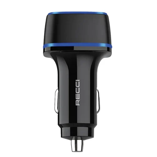Chargeur Voiture RECCI RQ05L Lightning 12W Double USB-A 2.4A - Noir
