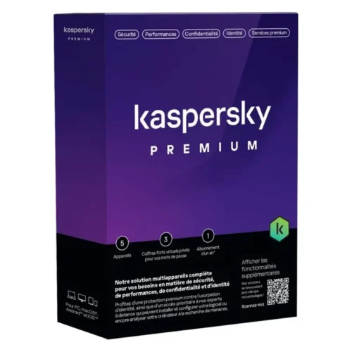 Antivirus Kaspersky Premium 5 Postes - Licence 1 An