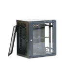 Armoire Réseau Murale 12U avec Porte Vitrée - 600 × 600 mm - Noir