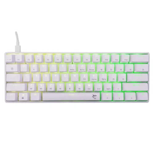 Clavier Mécanique Gamer WHITE SHARK SHINOBI 2 RGB 60% USB-C - Blanc