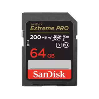 Carte Mémoire SanDisk Extreme PRO SDXC UHS-I 64 Go