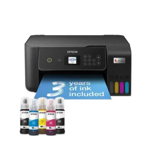Imprimante Multifonction Epson EcoTank L3260 Wi-Fi 3 en 1 - Jet d'Encre Couleur + 5 Bouteilles d'Encre