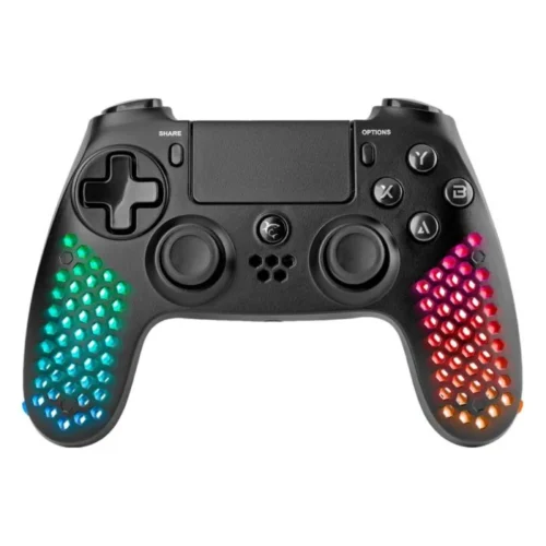 Manette de Jeu Sans Fil WHITE SHARK LEGATUS Bluetooth RGB - Noir
