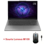 PC Portable Gamer Lenovo "LOQ 15IAX9E" - 15,6 FHD 144 Hz - Intel Core i5-12450HX - 16 Go DDR5 - RTX 3050 6 Go - 512 Go SSD + Souris LOQ M100 RGB