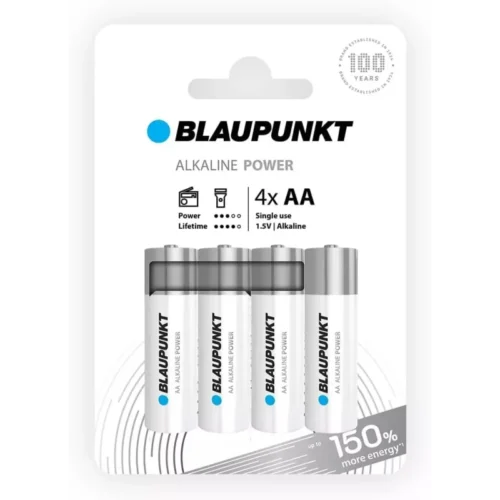 Pack 4 Piles BLAUPUNKT Alkaline Power AA 1.5V
