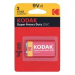 Pile KODAK Super Heavy Duty Zinc 9V - 1 Pièce