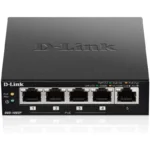Switch de Bureau D-Link DGS-1005P/E 5 Ports Gigabit dont 4 PoE+ 60W - Noir