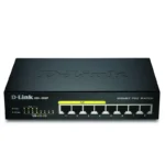 Switch de Bureau D-Link DGS-1008P/E 8 Ports Gigabit dont 4 PoE - Noir