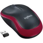 Souris Sans Fil LOGITECH M185 - 1000 DPI - Rouge