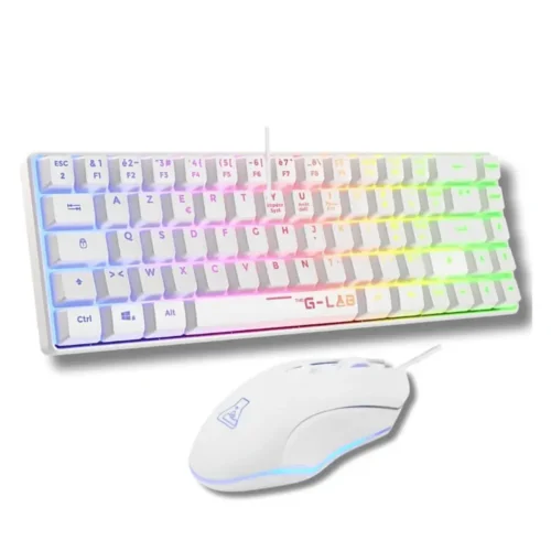 Ensemble Clavier & Souris Gaming G-Lab Combo Hydrogen - RGB - USB - Noir