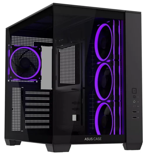 Boîtier Gamer ASUS A32 PLUS TG - Moyen Tour ATX - ARGB - Noir
