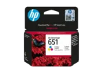 Cartouche d'Encre HP 651 Originale Couleur (Cyan, Magenta, Jaune)
