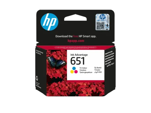 Cartouche d'Encre HP 651 Originale Couleur (Cyan, Magenta, Jaune)