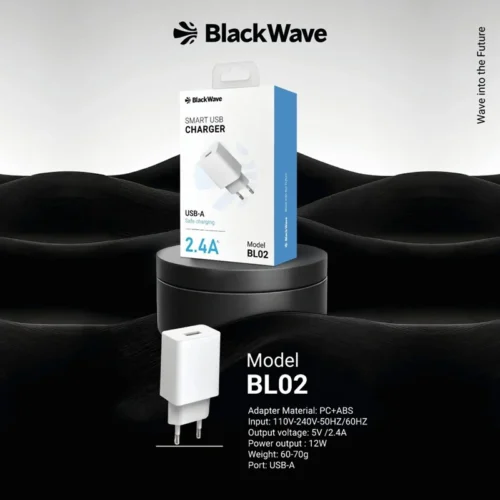 Chargeur Secteur BlackWave BL02 12W 2,4A - USB-A