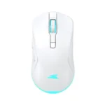 Souris Gamer Sans Fil Baracuda Turtle - 3200 DPI - 6 Boutons - RGB - Blanc