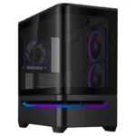 Boîtier Gaming ASUS PRIME AP202 TG ARGB - Mini Tour - 3× ARGB - Noir
