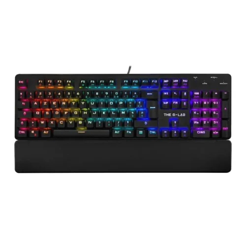 Clavier Gaming G-LAB Keyz Rubidium - AZERTY - Full RGB - Macros - USB - Noir