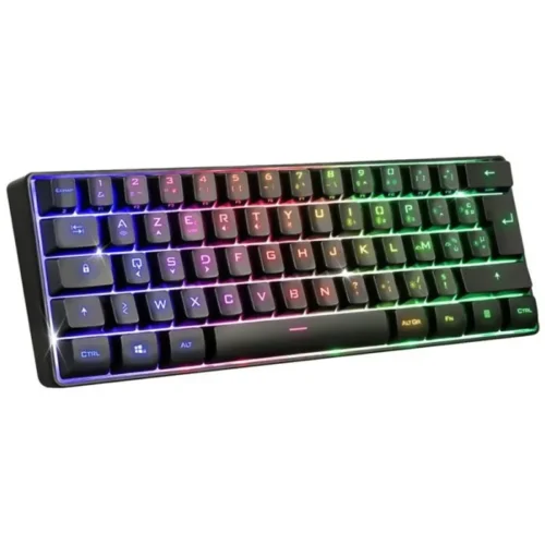 Clavier Gaming Spirit of Gamer Elite-K50 - 62 Touches - Semi-Mécanique - RGB - Sans Fil - Noir