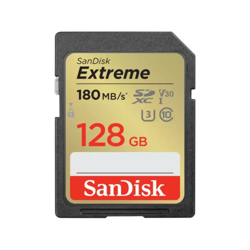 Carte Mémoire SANDISK Extreme SDXC - 128 Go - UHS-I - 180 Mo/s