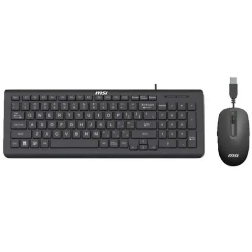 Ensemble Clavier & Souris MSI Pro V2 Filaire - USB - Noir