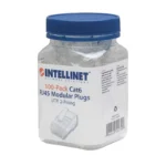 Pack de 100 Connecteurs RJ45 INTELLINET Cat 6 UTP - Transparents