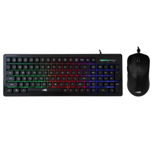 Ensemble Clavier & Souris Gamer Filaire Baracuda Orca - RGB - Noir