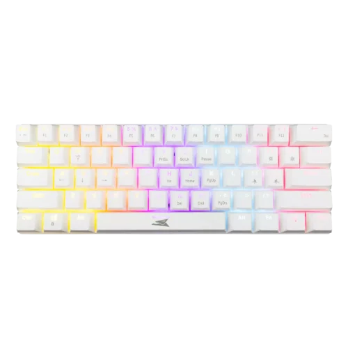 Clavier Gamer BARACUDA Dolphin - Red Switch - RGB - Blanc