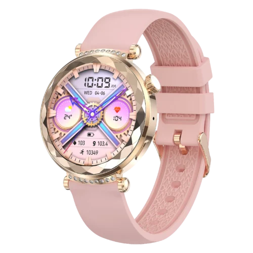 Smartwatch BLISBOND ROBIN 2 AOM - 1,19" AMOLED - GPS - Bluetooth 5.3 - Silver/Gold