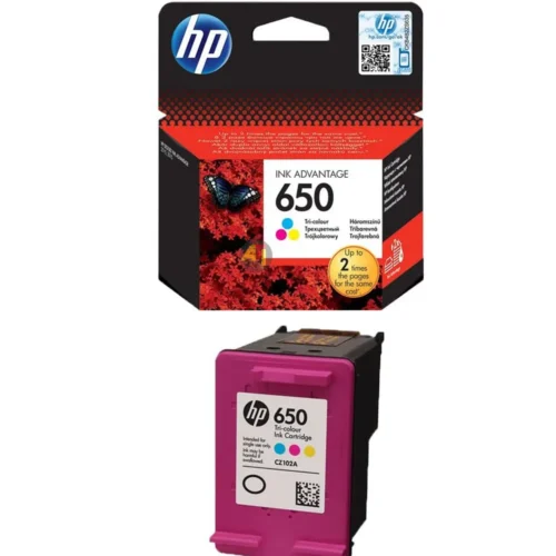 Cartouche d'encre HP 650 Originale - Couleur - 200 Pages