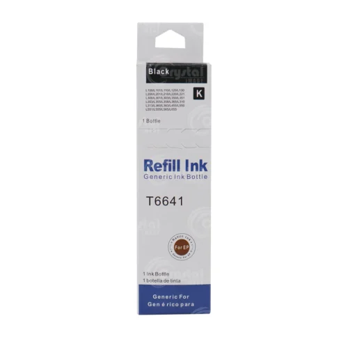 Bouteille d'Encre Compatible DROPINK T664 70 ml - Noir