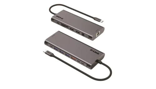 Hub USB-C D-Link DUB-C114 14-en-1 - 2 × HDMI 4K - Gris