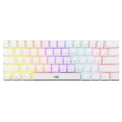Clavier Gamer BARACUDA Dolphin - Blue Switch - RGB - Blanc