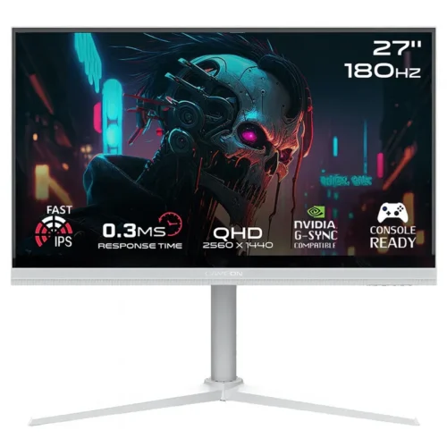 Écran Gaming GAMEON Arctic Pro - 27" QHD 180Hz - Fast IPS - Blanc