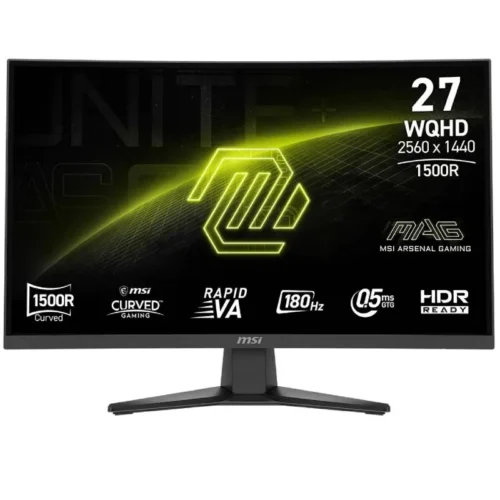 Écran Gaming MSI MAG 275CQF E18 - 27" WQHD 180Hz - Rapid VA - Incurvé