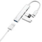 Hub USB-C Havit HB41 4-en-1 - 1 × USB 3.0 + 3 × USB 2.0 - Gris