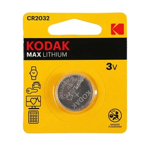 Pile Bouton KODAK Max Lithium CR2032 - 3V - 210 mAh