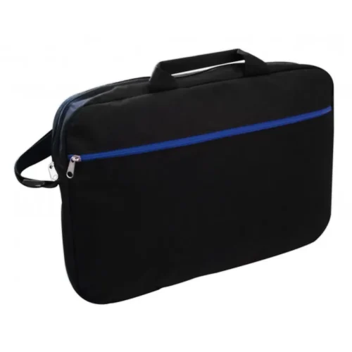 Sacoche PC Portable 15,6" - Compartiments et Sangle Amovible - Noir