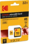 Carte Mémoire Micro SDHC KODAK Premium 32 Go UHS-I U1 Classe 10 avec Adaptateur