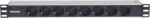 Multiprise Rackable INTELLINET 8 Prises 1,8 m - avec Protection Contre les Surtensions