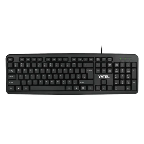 Clavier Filaire YATEL K11 USB AZERTY / Arabe 104 Touches - Noir