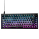 Clavier Gamer Magnétique Filaire THE G-LAB KEYZ ELITE 300 HE AZERTY 8000 Hz - Noir