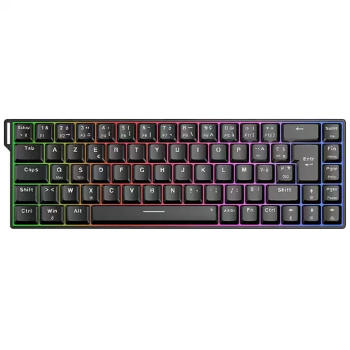 Clavier Gamer Magnétique THE G-LAB KEYZ TITANIUM HE TKL 65% RGB 8000 Hz AZERTY - Noir