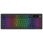 Clavier Gamer Mécanique AQIRYS Atria 95 Touches Noir – Switches Blancs Linéaires