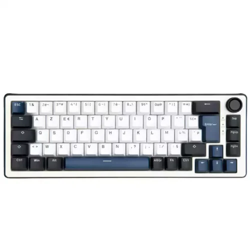 Clavier Gamer Mécanique THE G-LAB KEYZ ELITE 200 BW Sans Fil 65% RGB Blanc et Noir