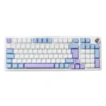 Clavier Gamer Mécanique THE G-LAB KEYZ ELITE 400 Sans Fil 96% RGB - Blanc et Bleu