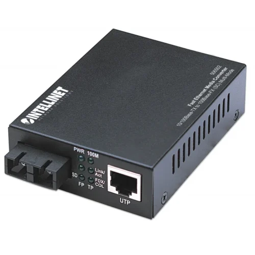 Convertisseur INTELLINET Fast Ethernet / Fibre SC Multimode Duplex